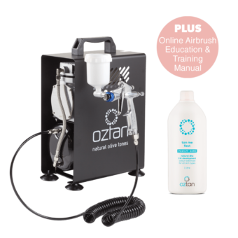 Oztan Airbrush Spray Tanning Starter Package | Oztan Natural Flawless Spray Tanning Solutions