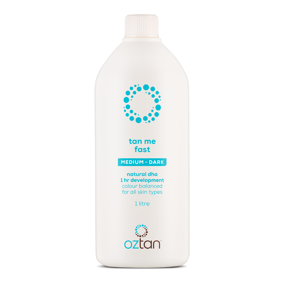 Oztan Tan Me Fast Medium Dark Professional Tanning Solution 1L | Oztan Natural Flawless Spray Tanning Solutions