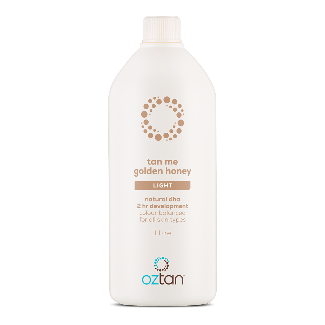 Oztan Tan Me Golden Honey Professional Tanning Solution 1L | Oztan Natural Flawless Spray Tanning Solutions