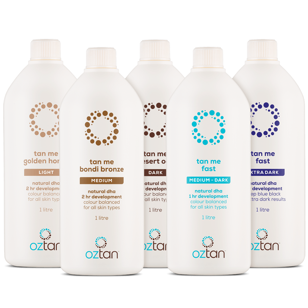 Oztan Professional Tanning Solutions 1L Pack | Oztan Natural Flawless Spray Tanning Solutions
