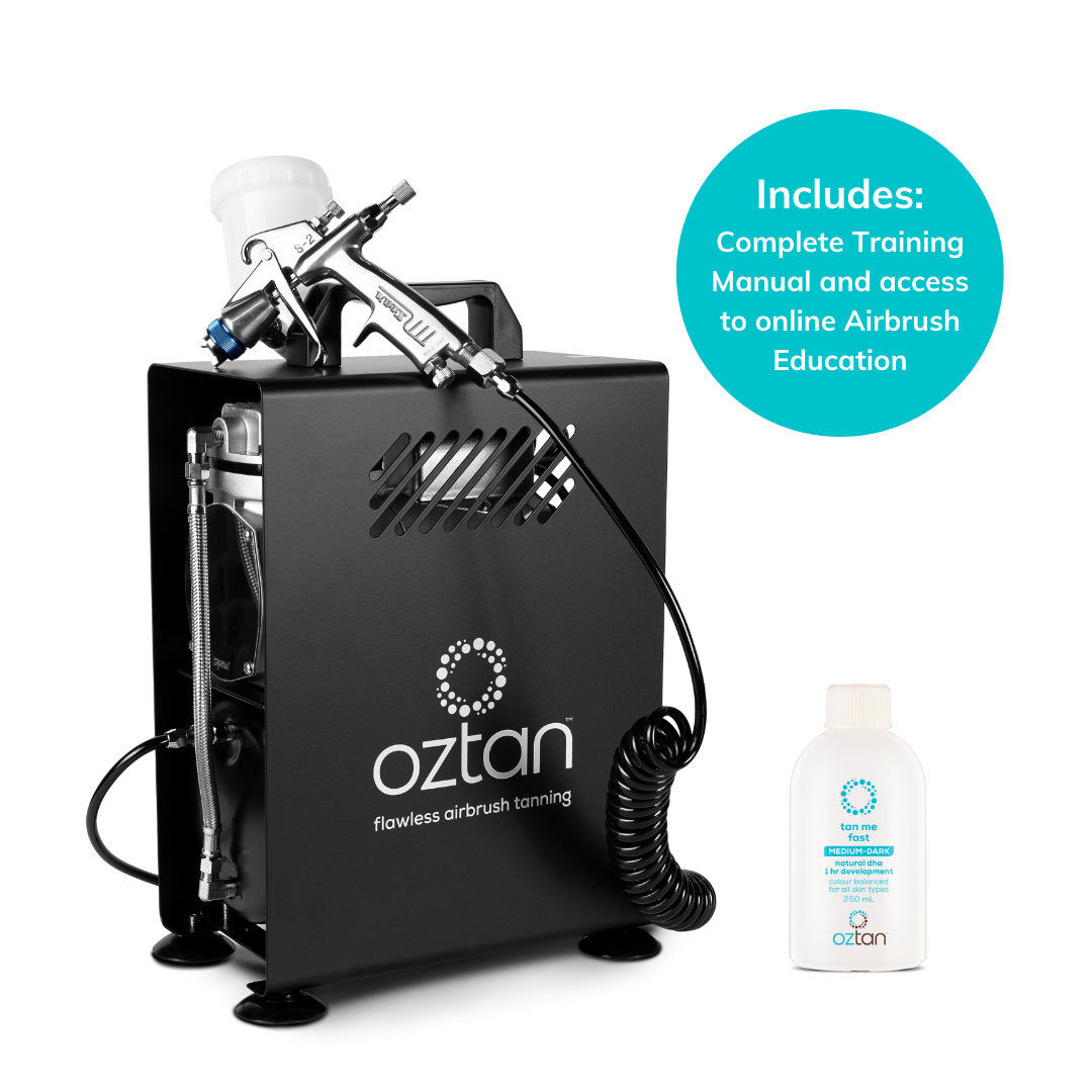 Oztan Airbrush Spray Tanning System | Oztan Natural Flawless Professional Spray Tanning Solutions Made in Australia